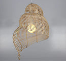 Wicker Pendant Lamp Axyaa: Rattan Japanese Style Hanging Light for Coffee Shop, Bar & Restaurant