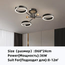 Axyaa Modern Dimmable Aluminum LED Ceiling Lights for Home Decor