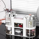 Axyaa Double-Layer Makeup Organizer: Brush Tube Compartment Drawer for Dressing Table