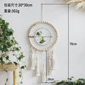 Axyaa Macrame Wall Mirror: Boho Aesthetic Decor for Living Room, Bedroom & Makeup