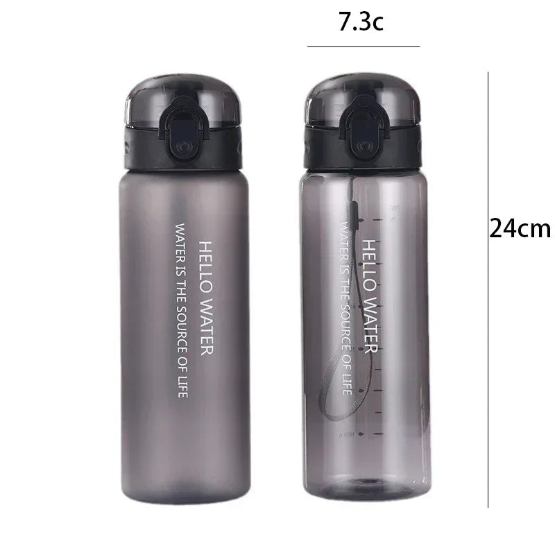 Axyaa Bounce Cover Sports Water Bottle - Leak Proof Plastic Drinking Cup - Portable and Durable