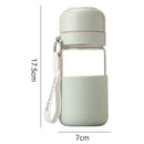 Axyaa Portable Glass Water Cup - Leak-proof & Heat-resisting Drinking Bottle