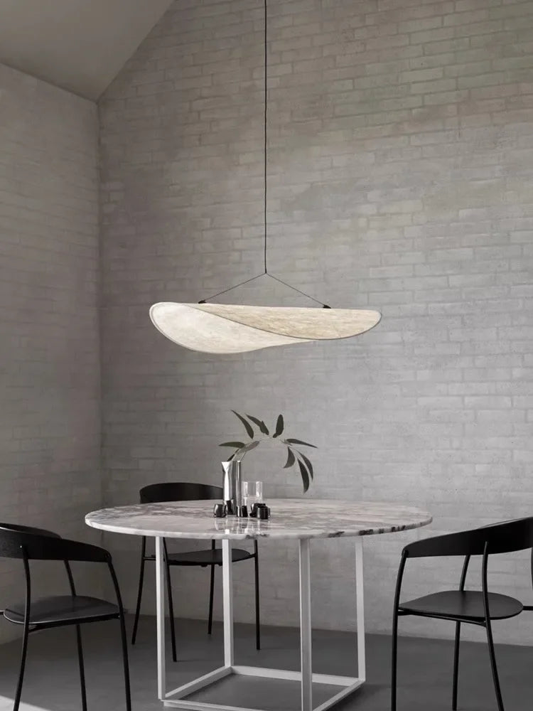 Axyaa Nordic Silk Pendant Lights Chandelier Loft Lamps Fixtures