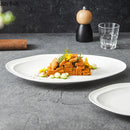 Axyaa Ceramic Oval Plate for Steak, Salad, Sushi, Dessert - Restaurant Molecular Cuisine