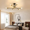 Axyaa Industrial Sputnik Chandelier: Modern Ceiling Light for Kitchen, Dining, Bedroom