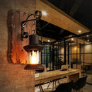 Axyaa Wooden LED Wall Lamps Industrial Style Home Decor Sconces for Living Room