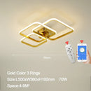 Axyaa Triangle LED Ceiling Lamp for Modern Living Room Bedroom