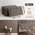 Axyaa 3D Stereo Rock Brick Wall Stickers | Self-Adhesive Slate Tiles | Indoor/Outdoor Décor