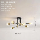 Axyaa Glass Ball Branch Chandeliers - Nordic Light Postmodern Luxury LED Pendant Lights