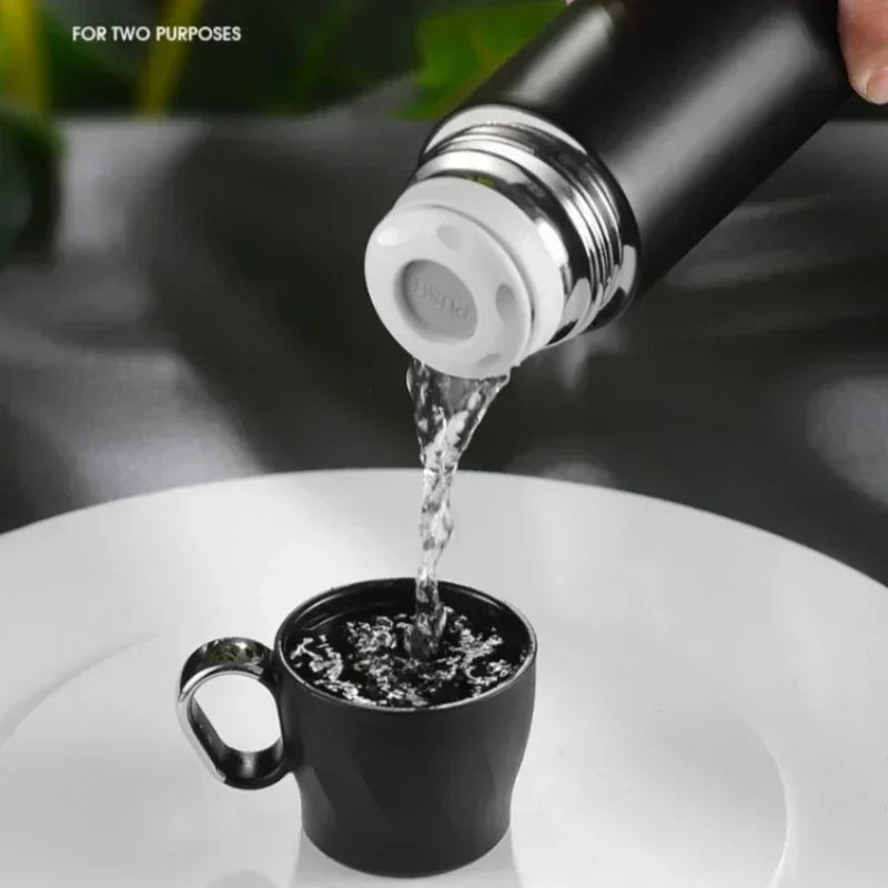 Axyaa Stainless Steel Vacuum Thermal Water Bottle - 500ML High-capacity Tea & Coffee Cup