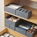 Axyaa Fabric Underwear Storage Box Drawer Organizers for Closet - Socks, Underwear, Ties & More