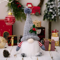 Axyaa Glowing Rudolph Doll Ornaments Knitted Pointed Hat with Lights