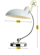 Axyaa Bauhaus Desk Lamp - Vintage Bedroom Study Reading Nordic Retro Style