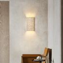 Axyaa Yellow Cave Stone Wall Lamp | Modern Minimalist Staircase Courtyard Background