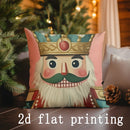 Axyaa Nutcracker & Christmas Tree Pillows: Sofa, Bedroom, Car Cushion Cover