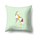 Axyaa Woodland Animal Cushion Cover: Bear Deer Pillow Case for Home Decor