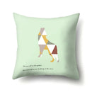 Axyaa Woodland Animal Cushion Cover: Bear Deer Pillow Case for Home Decor