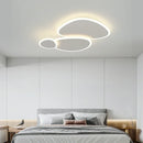 Axyaa Nordic White LED Ceiling Chandelier - Modern Dimmable Lighting for Living Room