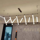 Axyaa Nordic LED Black Gold Chandelier for Dining Room Kitchen Lighting