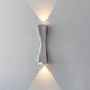 Axyaa Modern Outdoor LED Wall Light Up/Down Illumination Black Grey White