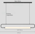 Axyaa Iron LED Pendant Light Black Gold Modern Nordic Design