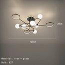 Modern Nordic Living Room Ceiling Light by Axyaa: Simple, Creative, Small-sized Lighting Fixture for Bedroom and Dining Room