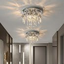 Axyaa Crystal LED Ceiling Lamp for Luxury Living Room and Bedroom Lighting