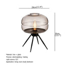 Axyaa Glass LED Desk Lamp for Modern Home Decor