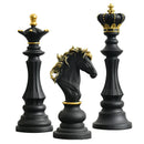 Axya Resin Chess Horse King Queen Statue - Home Decor Ornament