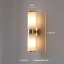 Axyaa Marble Wall Lamp: Chinese Copper Nordic Designer Home Lighting