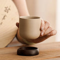 Axyaa Camellia Stoneware Coffee Cup Set