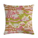 Axyaa Pine Flower Linen Pillow Cover - 45x45cm