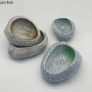 Axyaa Stone Bowl Set for Soup, Dessert, Snacks, Sushi - Creative Irregular Tableware