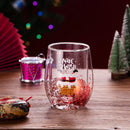 Axyaa Santa Cartoon Insulated Glass Set - Festive Reusable Gift for Loved Ones
