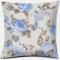 Pink Flower Pattern Cushion Cover by Axyaa - 45x45cm Decorative Pillowcase