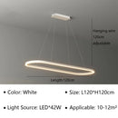 Axyaa Acrylic Oval LED Pendant Light for Home Decor Fixture