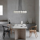 Axyaa Glass Ball Chandelier Interior Lighting Fixture