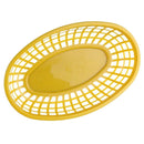 Axyaa Oval Plastic Food Baskets Set of 4 - Colorful Reusable Serving Plates