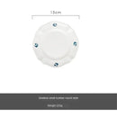 Axyaa Swallow Dessert Plate - Small Beige Flat Serving Platter