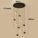 Axyaa Modern Home Stair Chandelier Living Room Dining Room Interior Lighting