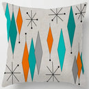 Colorful Blocks Geometric Abstract Pattern Cushion Cover by Axyaa