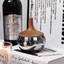 Axya Stainless Steel Wood Cover Ashtray Large Office Home Living Room Smoke Cup