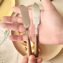 Axyaa Stainless Steel Butter Knife with Wooden Handle - Kitchen Baking Tools