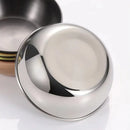 Axyaa Round Stainless Steel Sauce Dishes Set - 10pcs Appetizer Plates Serving Bowl