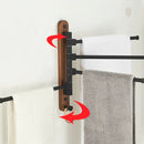 Axyaa Rotating Towel Rack and Tissue Storage for Bathroom, Space-Saving Towel Pole