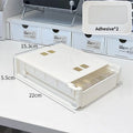 Axyaa Hidden Drawer Adhesive Storage Box - Office Desktop Organizer Shelf for Stationery