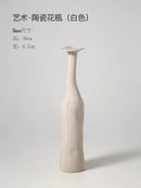Axyaa Ceramic Vase Set: Modern Morandi Colors, Simple Artistic Design, Ideal for Living Room