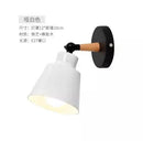Axyaa Nordic Wood LED Wall Lamp: Modern Macaron Design for Bedroom, Living Room, and Corridor