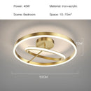 Axyaa Minimalist LED Ceiling Lamp for Bedroom & Living Room in Black, White, or Gold