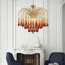 Axyaa Retro Crystal Ceiling Chandelier for Home Decor Lighting